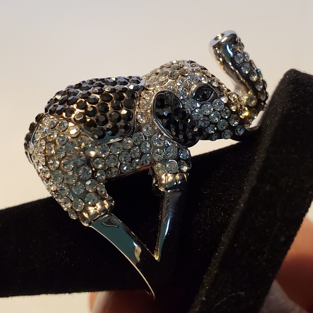 Park Lane "Raja" Elephant Vintage Cubic Zirconia Ring Size 9